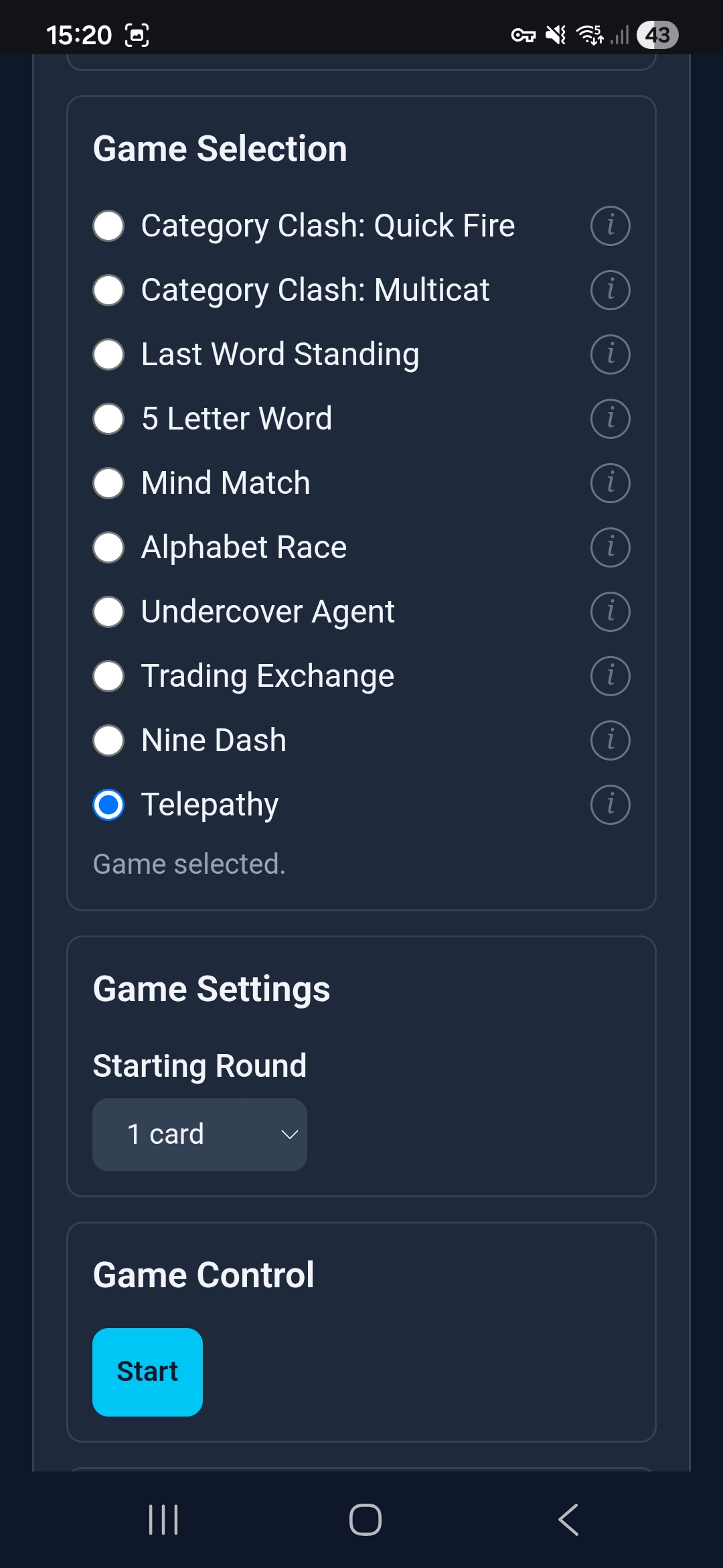 Telepathy admin configuration