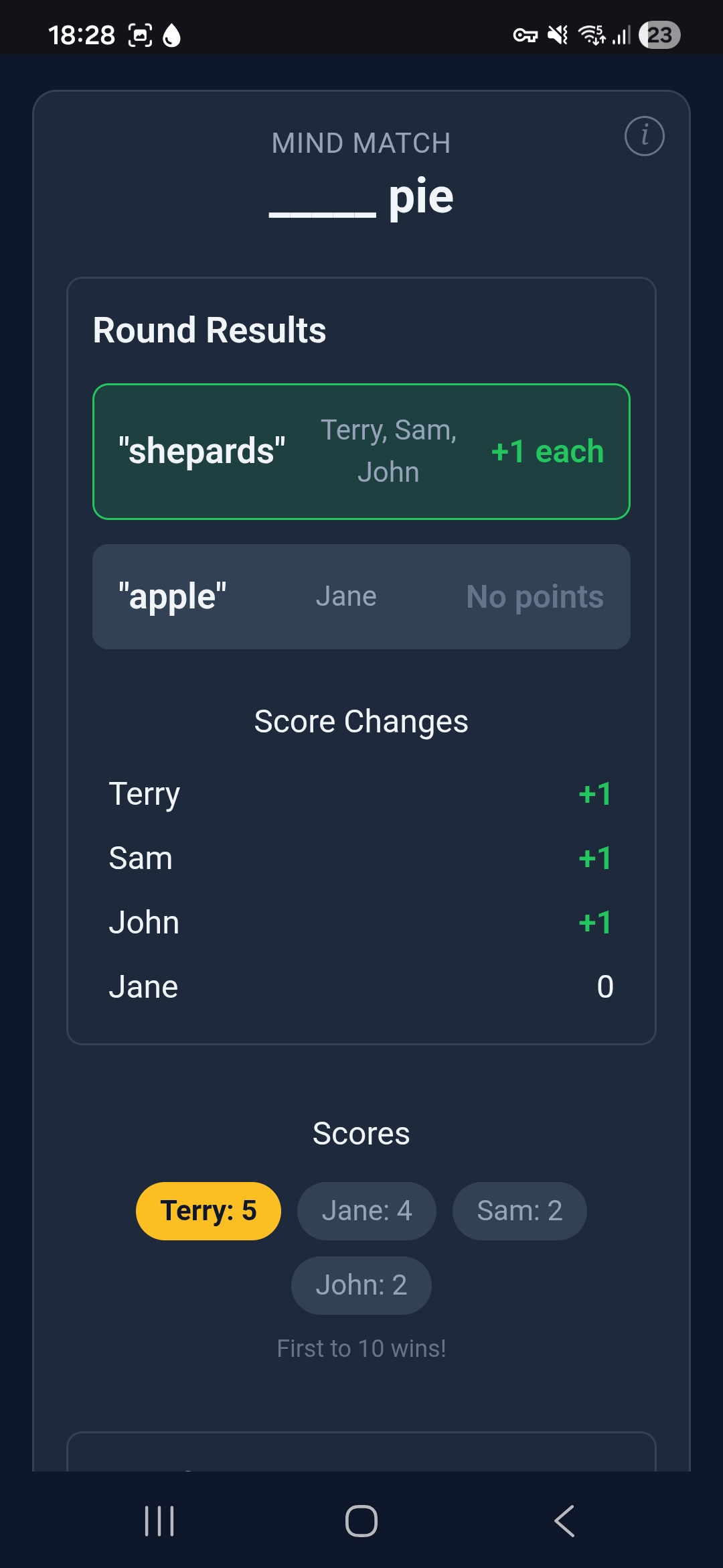 Mind Match — false claim rejected