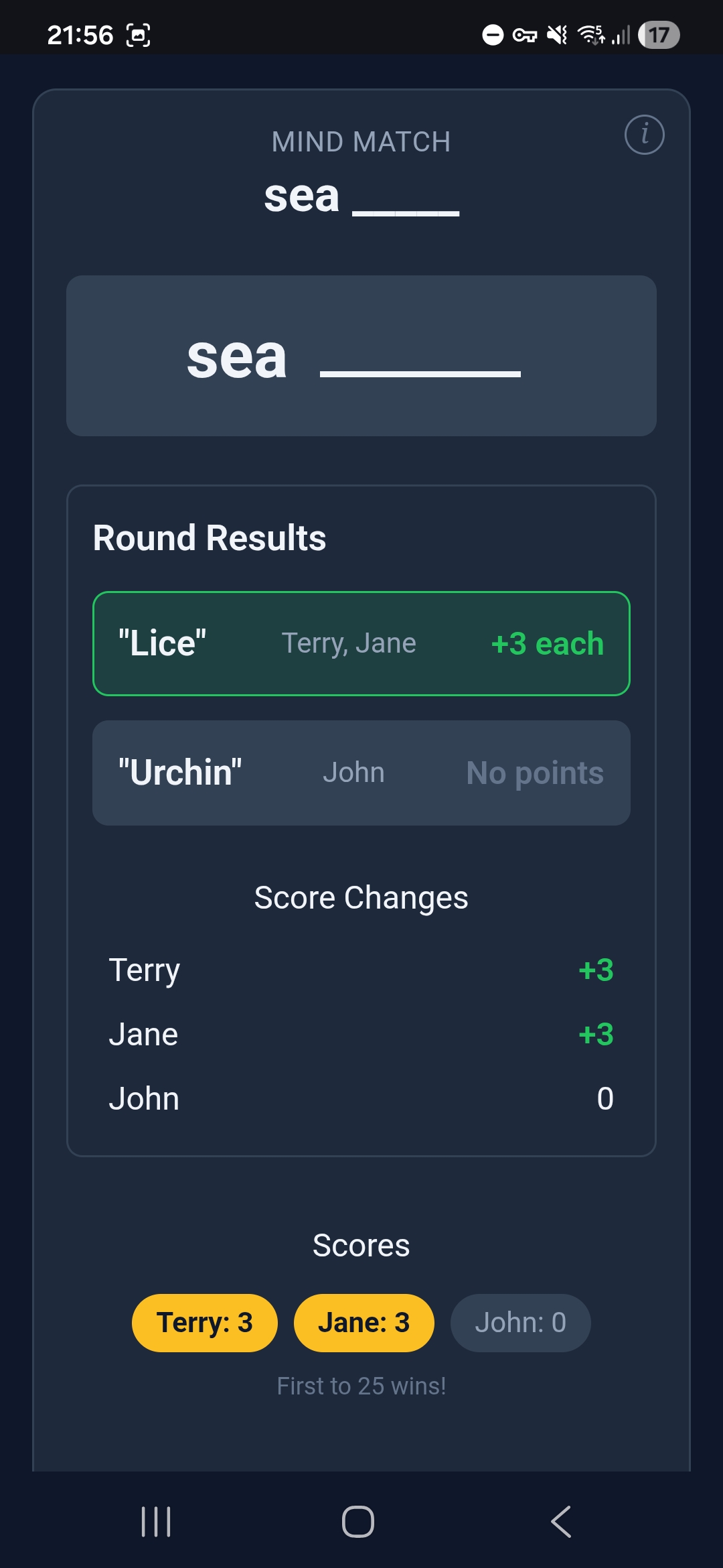 Mind Match — pair match scoring