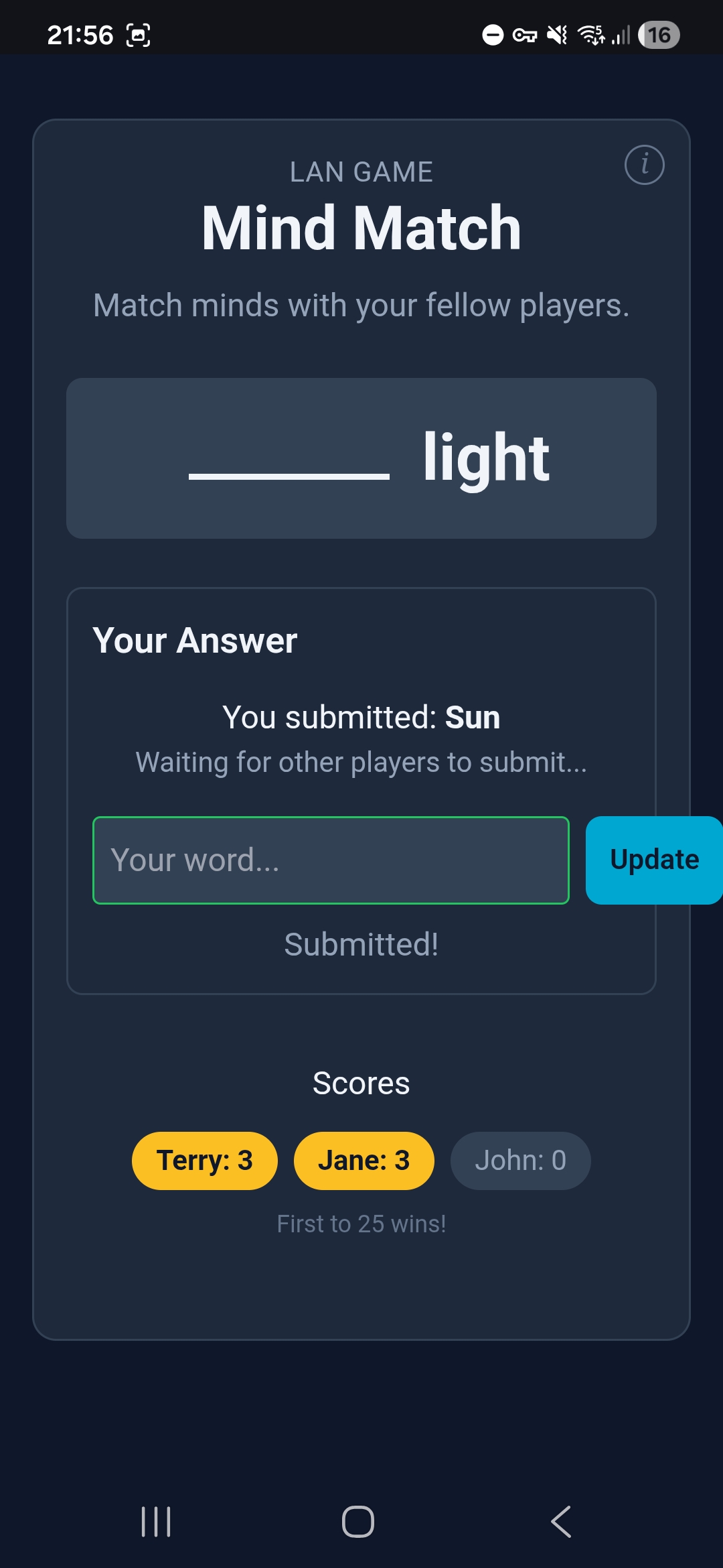 Mind Match — scores updated after claim