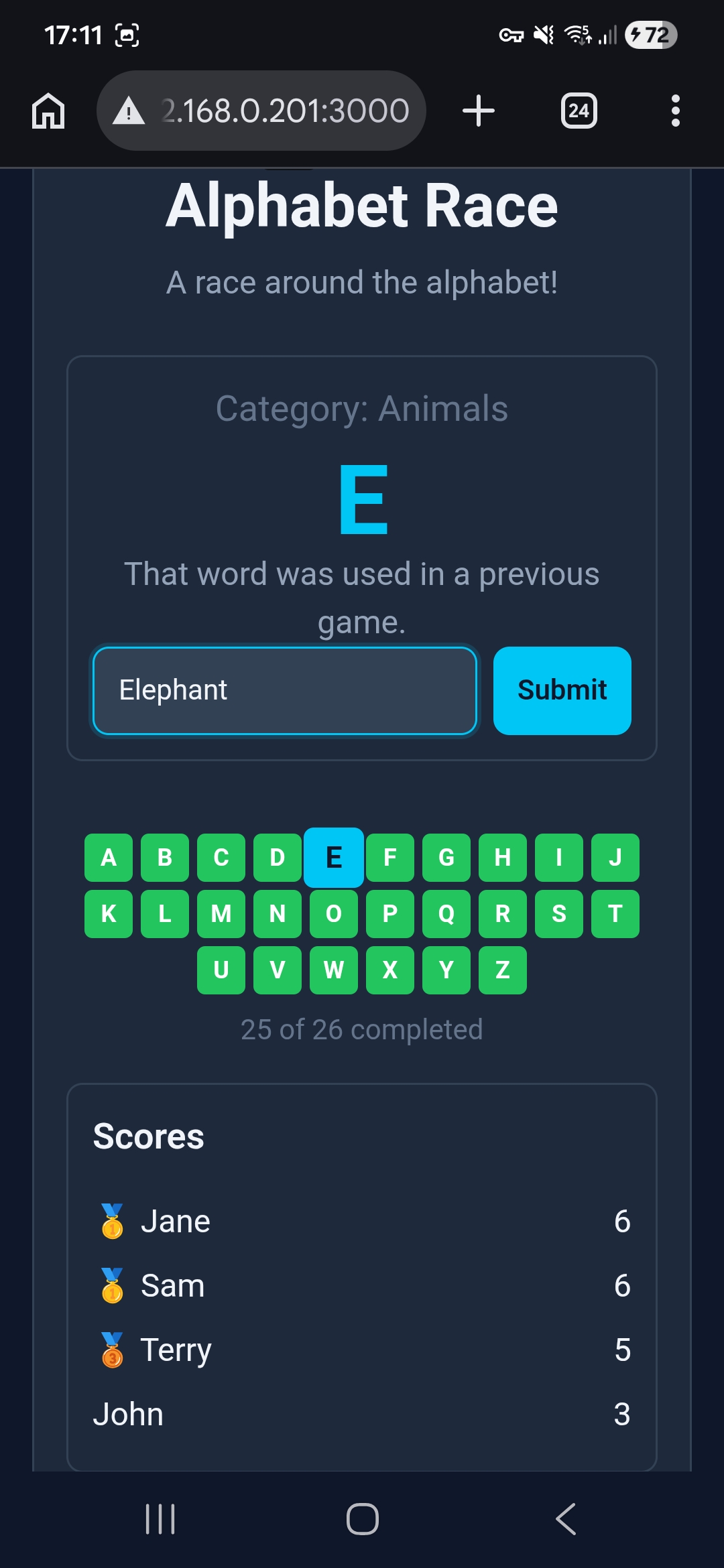 cross-game word blocked