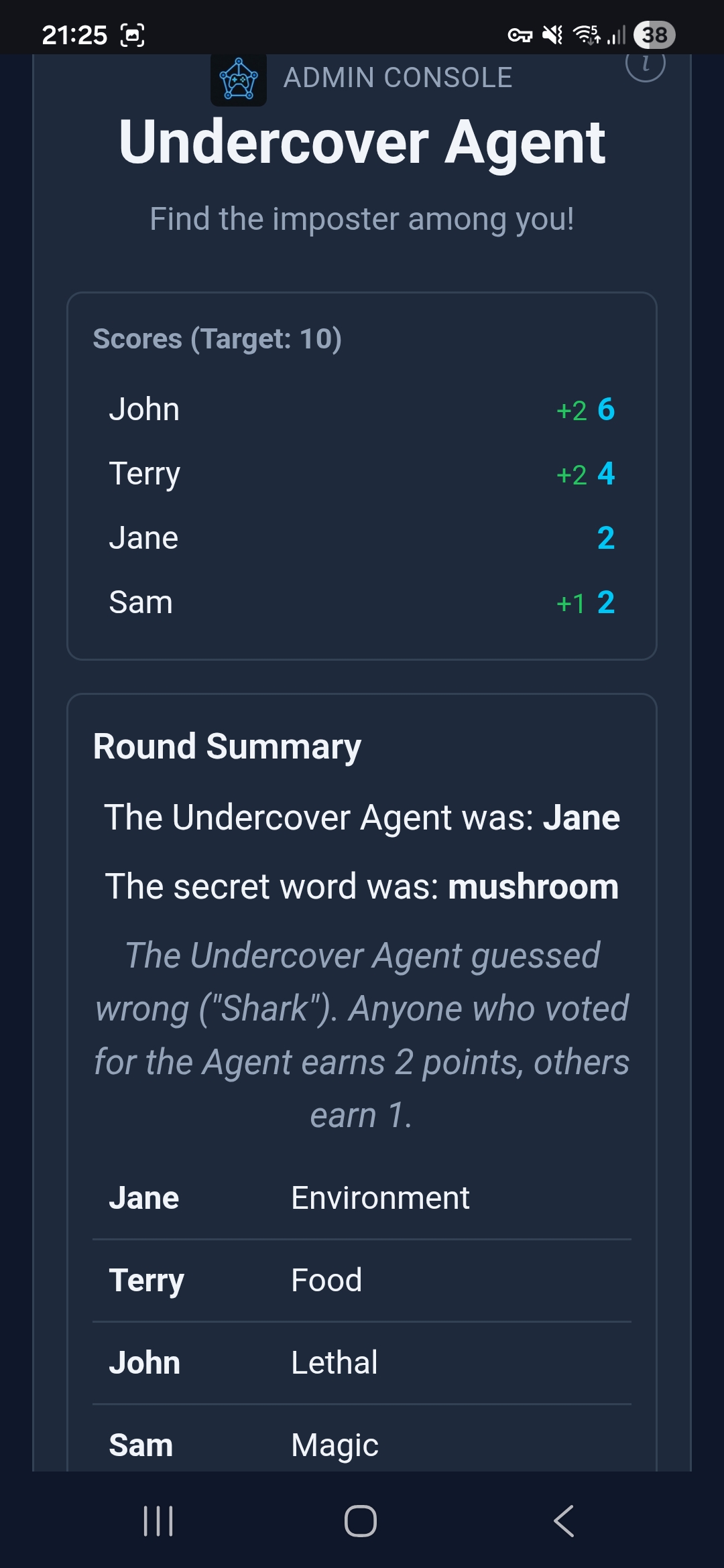 Undercover Agent — Agent Discovered
