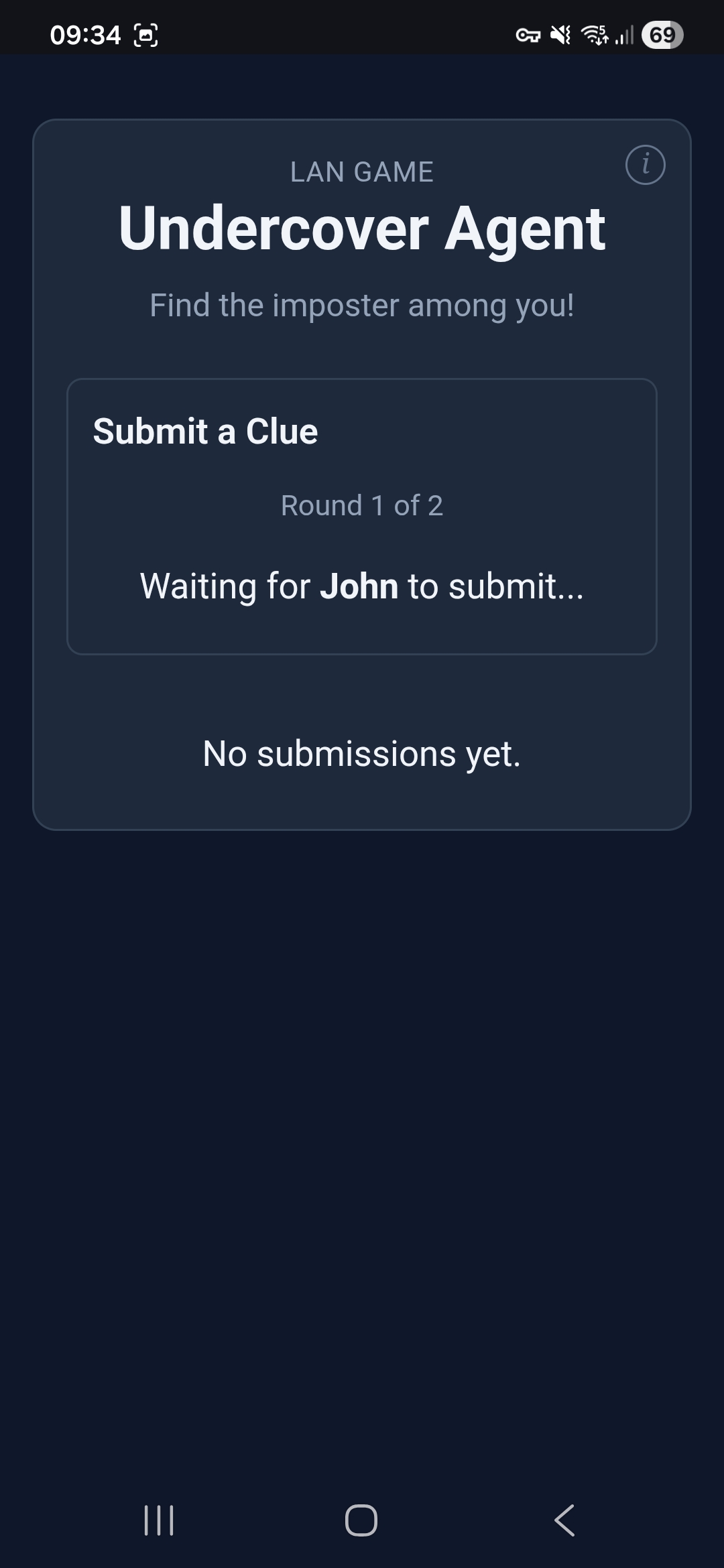 Undercover Agent — waiting for submission